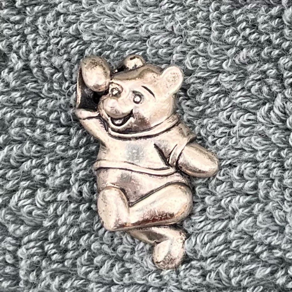 Sterling silver vintage Disney Winnie the Pooh pendant